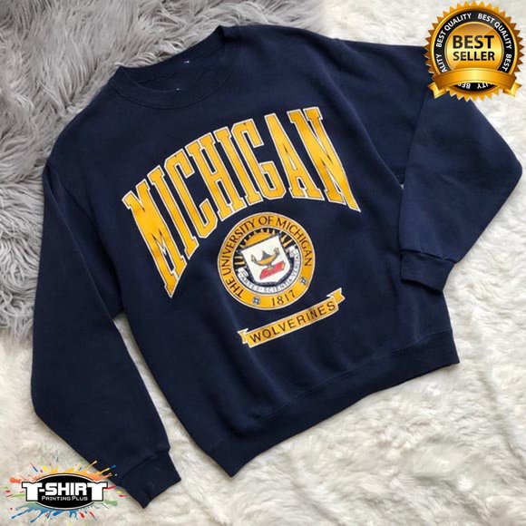 Gildan Other - Vintage Michigan Wolverines Sweatshirt, University Michigan Crewneck, Best Gift
